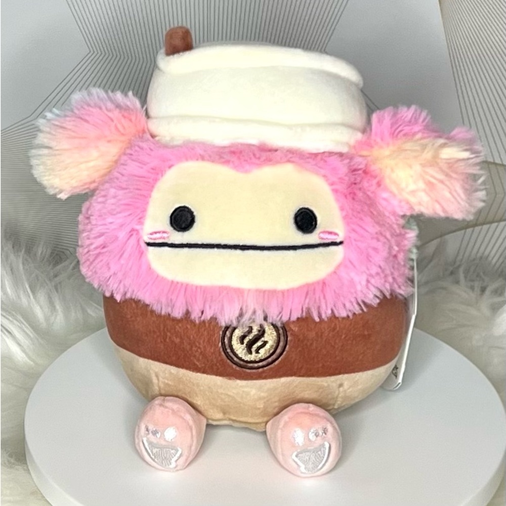 Custom Diane x Renne the Bigfoot To-Go Coffee Squishmallow 5” NWT